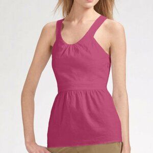 Theory Anisia Sleeveless Linen Top, Rum Punch